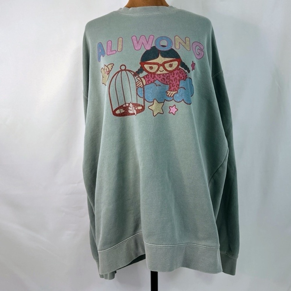 Ali Wong‎ Sweatshirt merch 2XL Green Milk & Money Tour Graphic Pullover